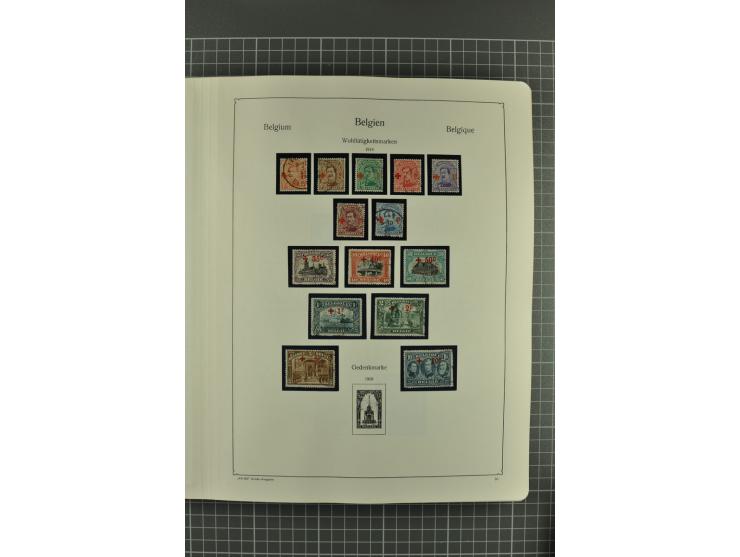 1849/1962, postfrische, ungebrauchte und gestempelte Sammlung mit vielen besseren Ausgaben, dabei Rotes Kreuz 1918, Mercier, 