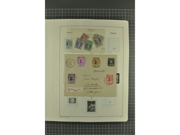 1849/1962, postfrische, ungebrauchte und gestempelte Sammlung mit vielen besseren Ausgaben, dabei Rotes Kreuz 1918, Mercier, 