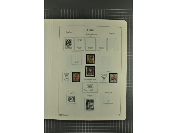1849/1962, postfrische, ungebrauchte und gestempelte Sammlung mit vielen besseren Ausgaben, dabei Rotes Kreuz 1918, Mercier, 