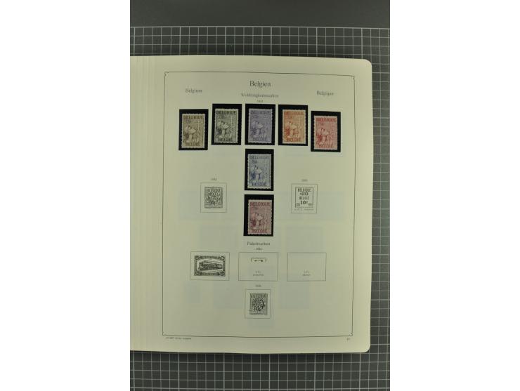 1849/1962, postfrische, ungebrauchte und gestempelte Sammlung mit vielen besseren Ausgaben, dabei Rotes Kreuz 1918, Mercier, 
