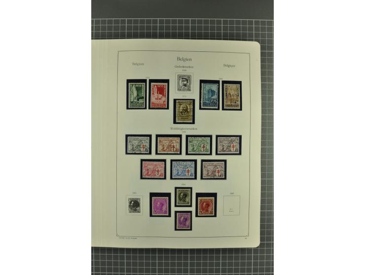 1849/1962, postfrische, ungebrauchte und gestempelte Sammlung mit vielen besseren Ausgaben, dabei Rotes Kreuz 1918, Mercier, 