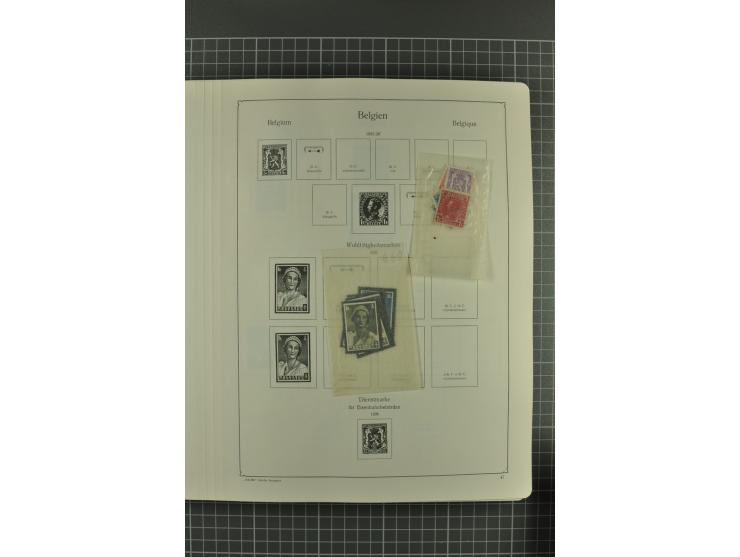 1849/1962, postfrische, ungebrauchte und gestempelte Sammlung mit vielen besseren Ausgaben, dabei Rotes Kreuz 1918, Mercier, 