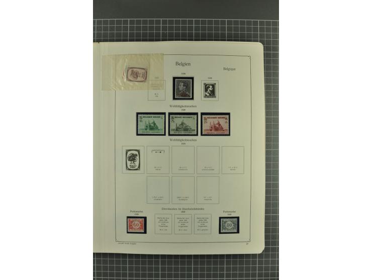 1849/1962, postfrische, ungebrauchte und gestempelte Sammlung mit vielen besseren Ausgaben, dabei Rotes Kreuz 1918, Mercier, 