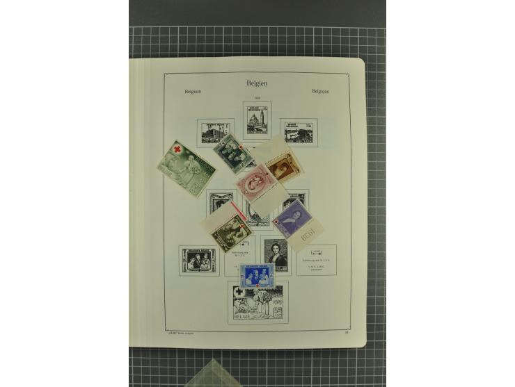 1849/1962, postfrische, ungebrauchte und gestempelte Sammlung mit vielen besseren Ausgaben, dabei Rotes Kreuz 1918, Mercier, 