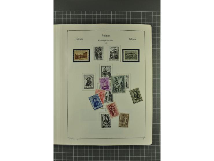 1849/1962, postfrische, ungebrauchte und gestempelte Sammlung mit vielen besseren Ausgaben, dabei Rotes Kreuz 1918, Mercier, 