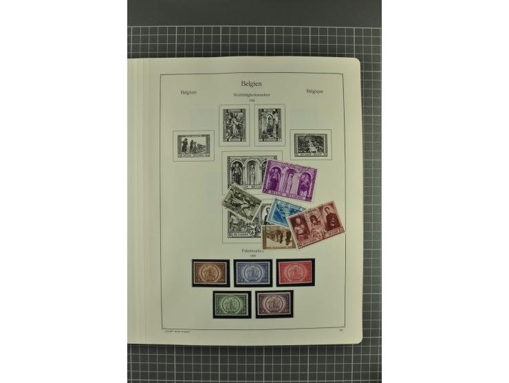 1849/1962, postfrische, ungebrauchte und gestempelte Sammlung mit vielen besseren Ausgaben, dabei Rotes Kreuz 1918, Mercier, 