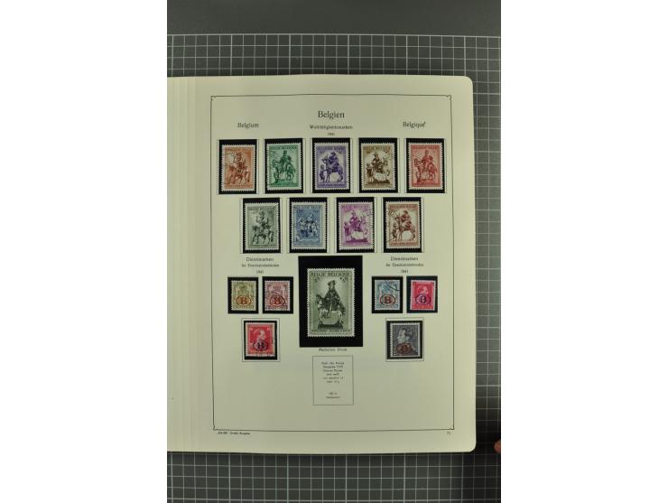 1849/1962, postfrische, ungebrauchte und gestempelte Sammlung mit vielen besseren Ausgaben, dabei Rotes Kreuz 1918, Mercier, 