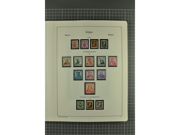 1849/1962, postfrische, ungebrauchte und gestempelte Sammlung mit vielen besseren Ausgaben, dabei Rotes Kreuz 1918, Mercier, 