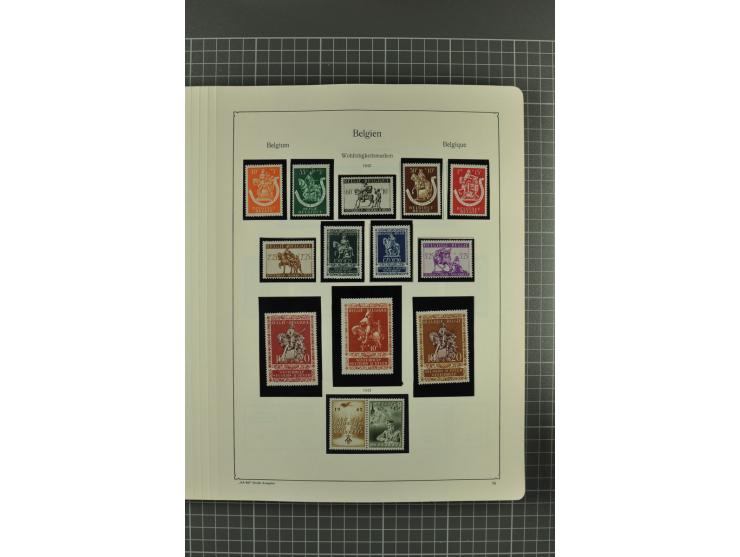 1849/1962, postfrische, ungebrauchte und gestempelte Sammlung mit vielen besseren Ausgaben, dabei Rotes Kreuz 1918, Mercier, 