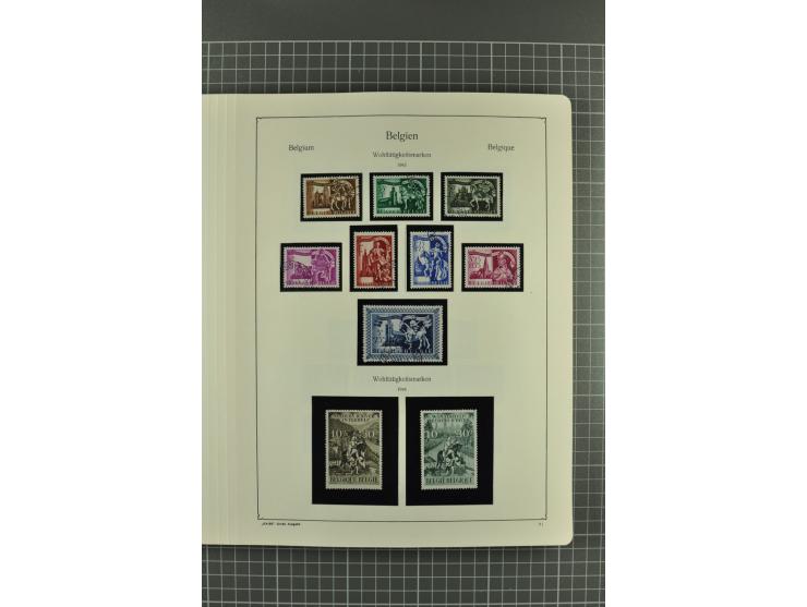 1849/1962, postfrische, ungebrauchte und gestempelte Sammlung mit vielen besseren Ausgaben, dabei Rotes Kreuz 1918, Mercier, 