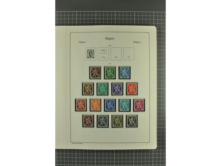1849/1962, postfrische, ungebrauchte und gestempelte Sammlung mit vielen besseren Ausgaben, dabei Rotes Kreuz 1918, Mercier, 