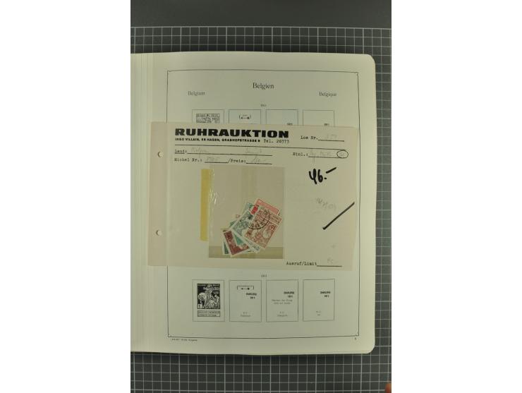 1849/1962, postfrische, ungebrauchte und gestempelte Sammlung mit vielen besseren Ausgaben, dabei Rotes Kreuz 1918, Mercier, 
