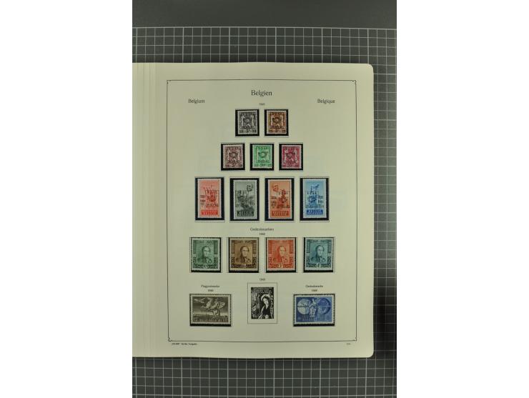 1849/1962, postfrische, ungebrauchte und gestempelte Sammlung mit vielen besseren Ausgaben, dabei Rotes Kreuz 1918, Mercier, 