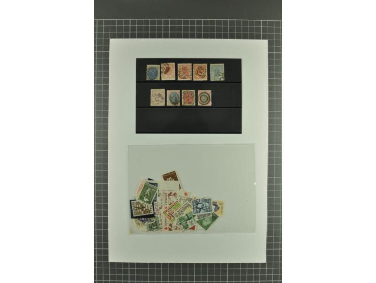 1851/1970, postfrische, ungebrauchte und gestempelte Sammlung mit u.a. Mi.-Nr. 2 auf Brief (rechts angeschnitten), Dienst, Po