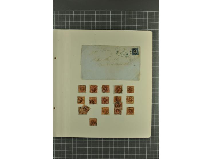 1851/1970, postfrische, ungebrauchte und gestempelte Sammlung mit u.a. Mi.-Nr. 2 auf Brief (rechts angeschnitten), Dienst, Po
