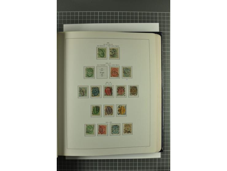 1851/1980, gestempelte Sammlung mit u.a. Mi.-Nr. 2 (2, repariert bzw. Mängel), 10, 66, 81, 180-81, Dienst, Porto, Postfähre G