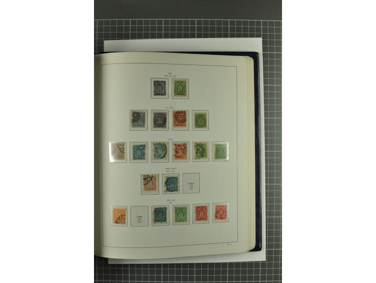 1851/1980, gestempelte Sammlung mit u.a. Mi.-Nr. 2 (2, repariert bzw. Mängel), 10, 66, 81, 180-81, Dienst, Porto, Postfähre G