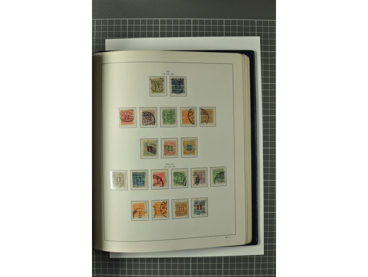 1851/1980, gestempelte Sammlung mit u.a. Mi.-Nr. 2 (2, repariert bzw. Mängel), 10, 66, 81, 180-81, Dienst, Porto, Postfähre G