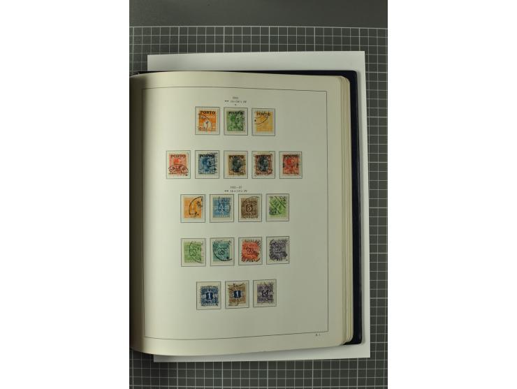 1851/1980, gestempelte Sammlung mit u.a. Mi.-Nr. 2 (2, repariert bzw. Mängel), 10, 66, 81, 180-81, Dienst, Porto, Postfähre G