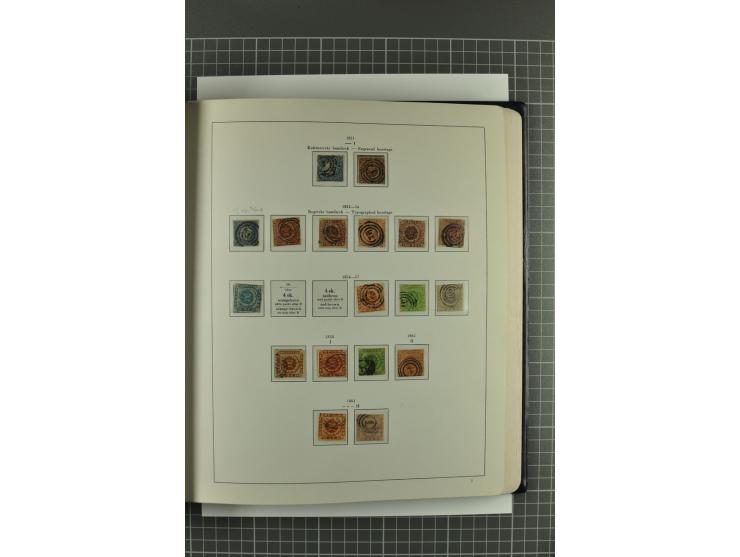 1851/1980, gestempelte Sammlung mit u.a. Mi.-Nr. 2 (2, repariert bzw. Mängel), 10, 66, 81, 180-81, Dienst, Porto, Postfähre G