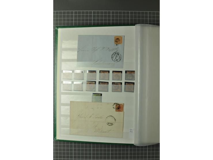 1851/1980, gestempelte Sammlung mit u.a. Mi.-Nr. 2 (2, repariert bzw. Mängel), 10, 66, 81, 180-81, Dienst, Porto, Postfähre G