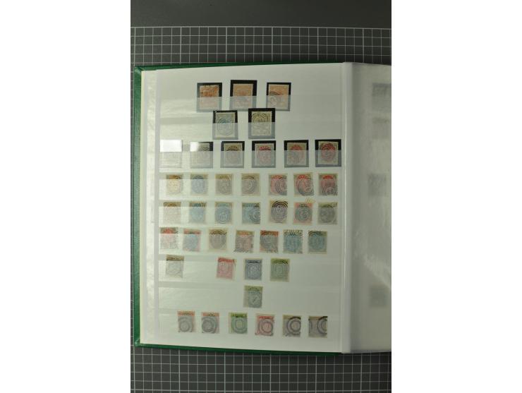 1851/1980, gestempelte Sammlung mit u.a. Mi.-Nr. 2 (2, repariert bzw. Mängel), 10, 66, 81, 180-81, Dienst, Porto, Postfähre G