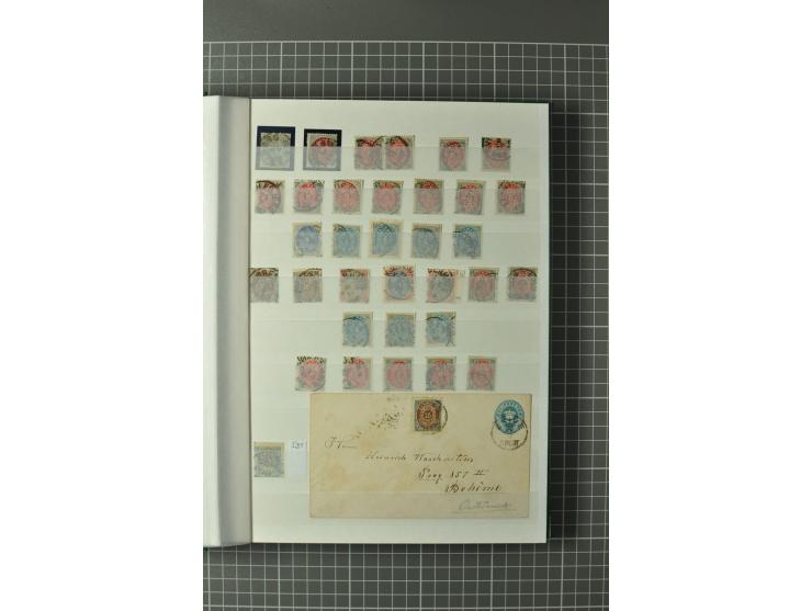 1851/1980, gestempelte Sammlung mit u.a. Mi.-Nr. 2 (2, repariert bzw. Mängel), 10, 66, 81, 180-81, Dienst, Porto, Postfähre G