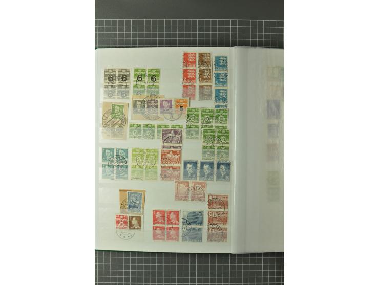 1851/1980, gestempelte Sammlung mit u.a. Mi.-Nr. 2 (2, repariert bzw. Mängel), 10, 66, 81, 180-81, Dienst, Porto, Postfähre G