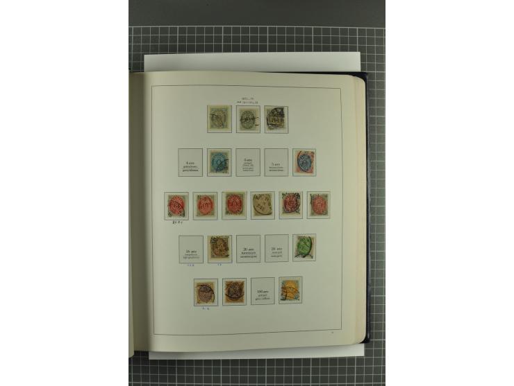 1851/1980, gestempelte Sammlung mit u.a. Mi.-Nr. 2 (2, repariert bzw. Mängel), 10, 66, 81, 180-81, Dienst, Porto, Postfähre G