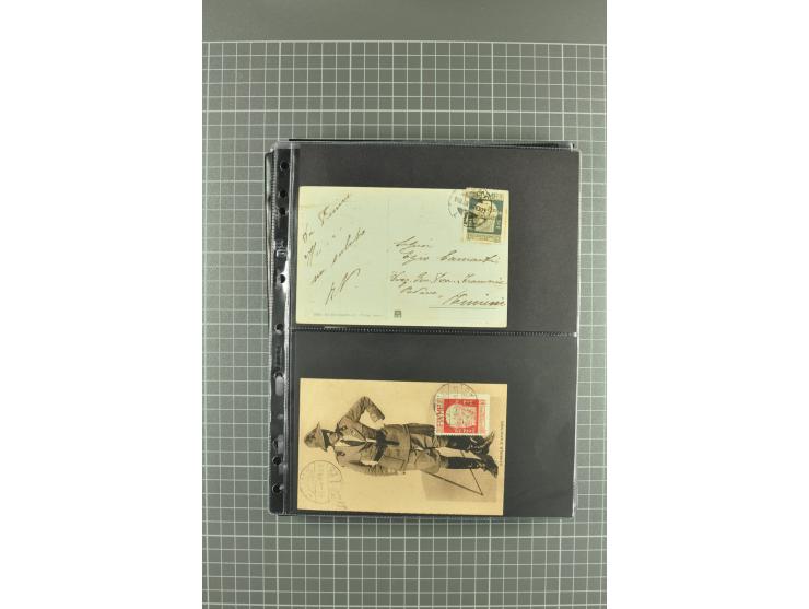 1919/24, Posten Briefe, Karten und Ganzsachen, teils philatelistisch aber auch Reco und Zensur, dazu etwas Vor- und Nachläufe