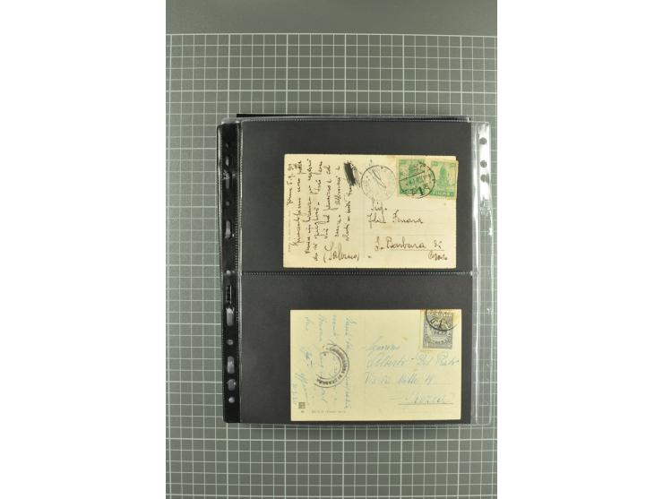 1919/24, Posten Briefe, Karten und Ganzsachen, teils philatelistisch aber auch Reco und Zensur, dazu etwas Vor- und Nachläufe