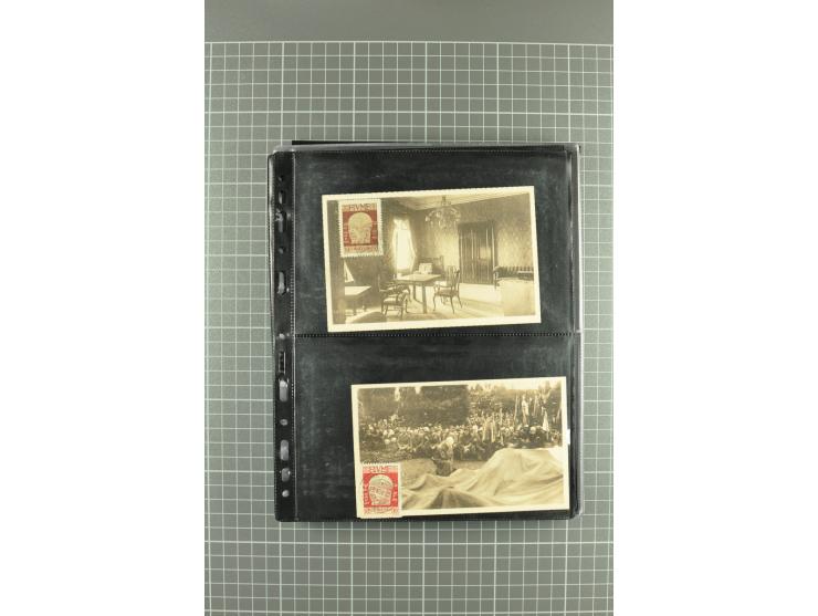 1919/24, Posten Briefe, Karten und Ganzsachen, teils philatelistisch aber auch Reco und Zensur, dazu etwas Vor- und Nachläufe