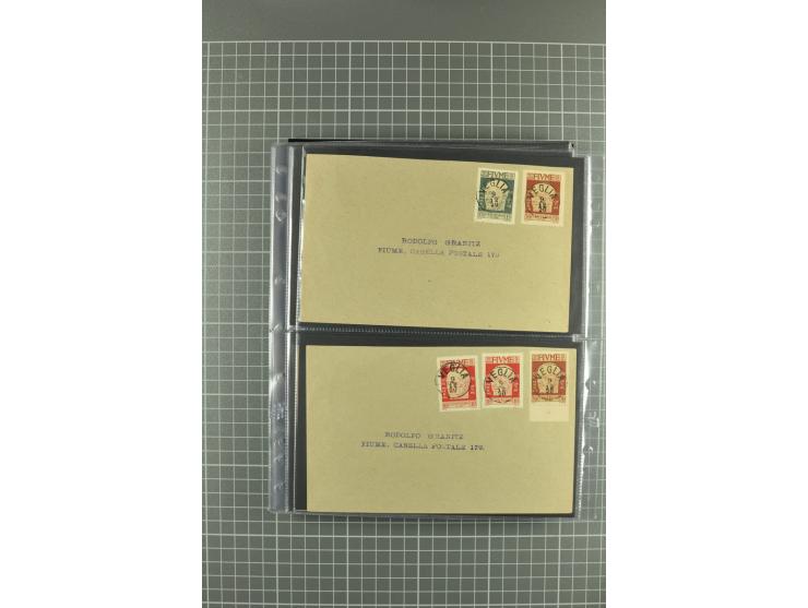 1919/24, Posten Briefe, Karten und Ganzsachen, teils philatelistisch aber auch Reco und Zensur, dazu etwas Vor- und Nachläufe