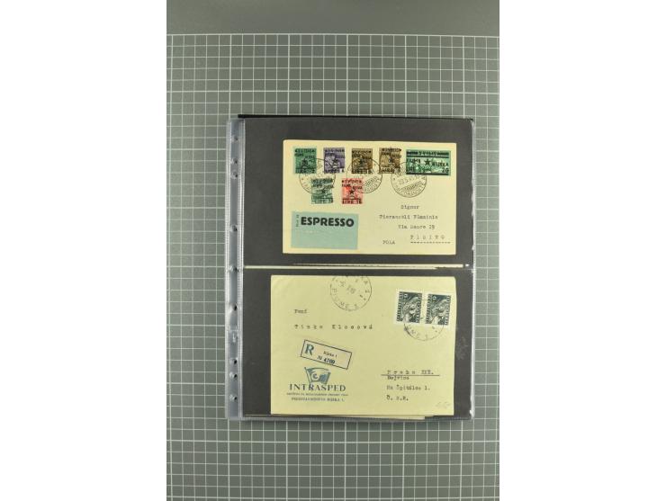 1919/24, Posten Briefe, Karten und Ganzsachen, teils philatelistisch aber auch Reco und Zensur, dazu etwas Vor- und Nachläufe