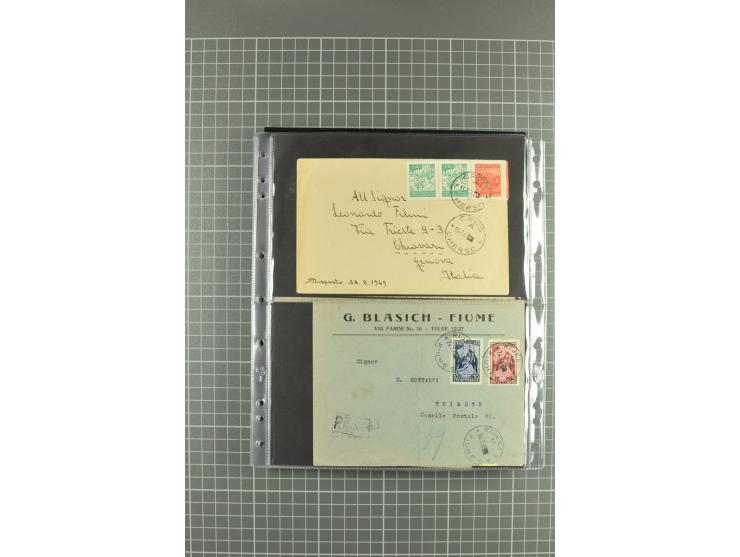 1919/24, Posten Briefe, Karten und Ganzsachen, teils philatelistisch aber auch Reco und Zensur, dazu etwas Vor- und Nachläufe