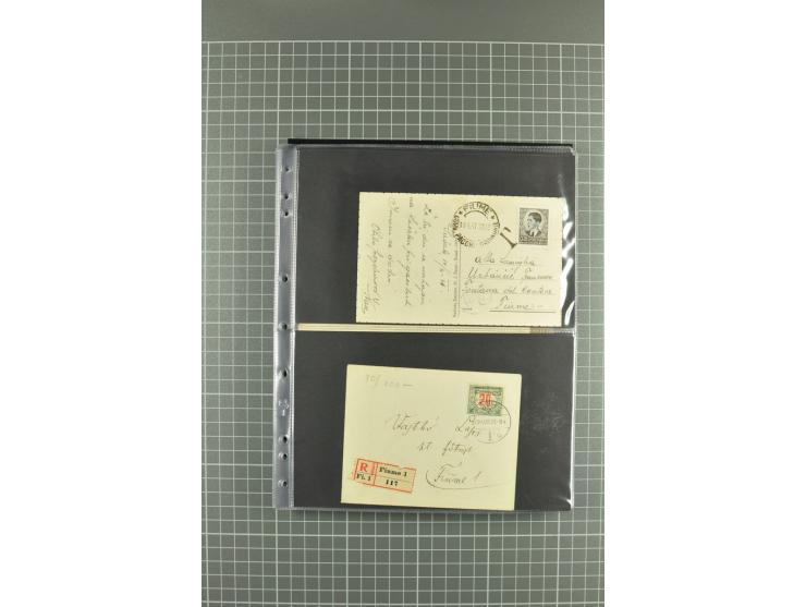 1919/24, Posten Briefe, Karten und Ganzsachen, teils philatelistisch aber auch Reco und Zensur, dazu etwas Vor- und Nachläufe