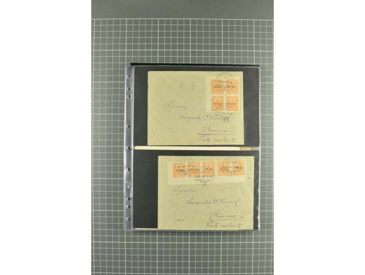 1919/24, Posten Briefe, Karten und Ganzsachen, teils philatelistisch aber auch Reco und Zensur, dazu etwas Vor- und Nachläufe