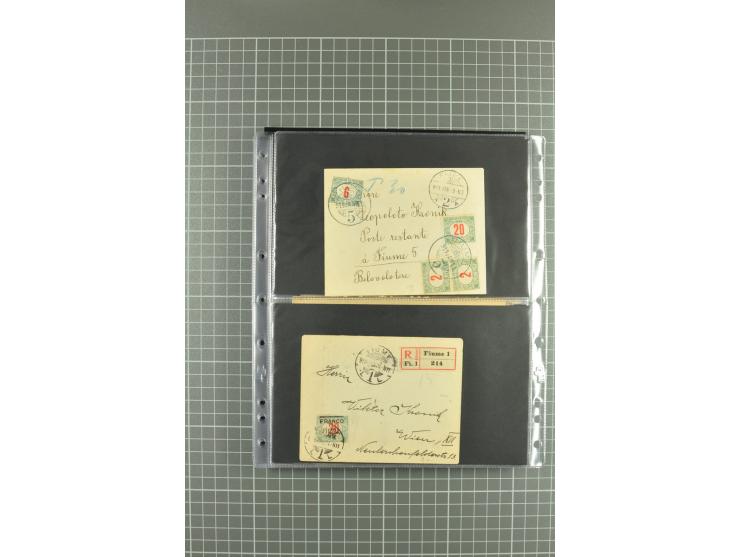 1919/24, Posten Briefe, Karten und Ganzsachen, teils philatelistisch aber auch Reco und Zensur, dazu etwas Vor- und Nachläufe