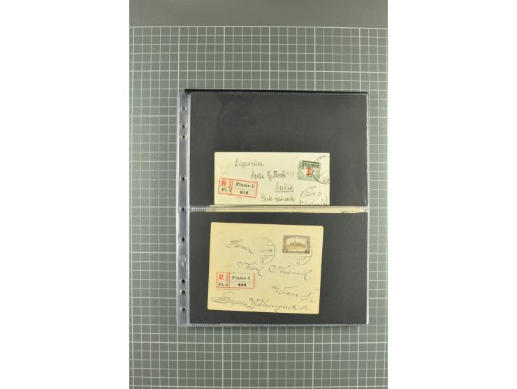 1919/24, Posten Briefe, Karten und Ganzsachen, teils philatelistisch aber auch Reco und Zensur, dazu etwas Vor- und Nachläufe