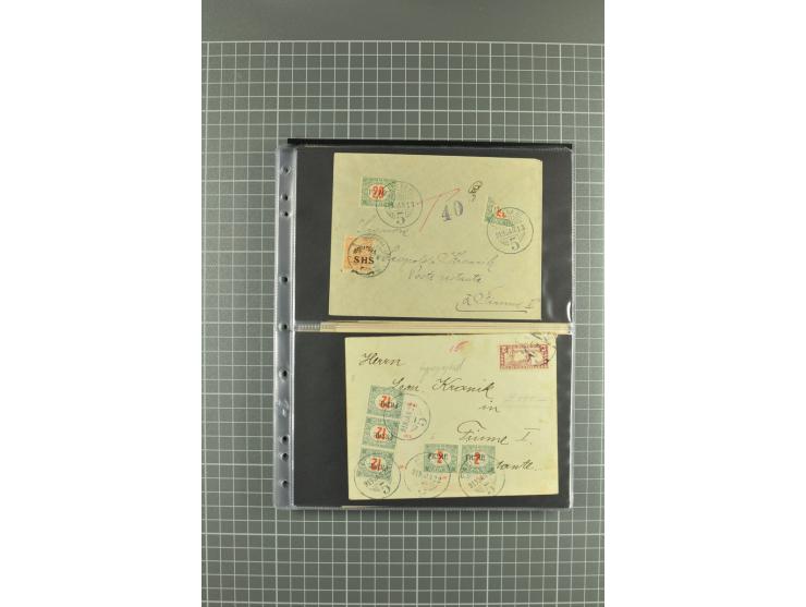 1919/24, Posten Briefe, Karten und Ganzsachen, teils philatelistisch aber auch Reco und Zensur, dazu etwas Vor- und Nachläufe