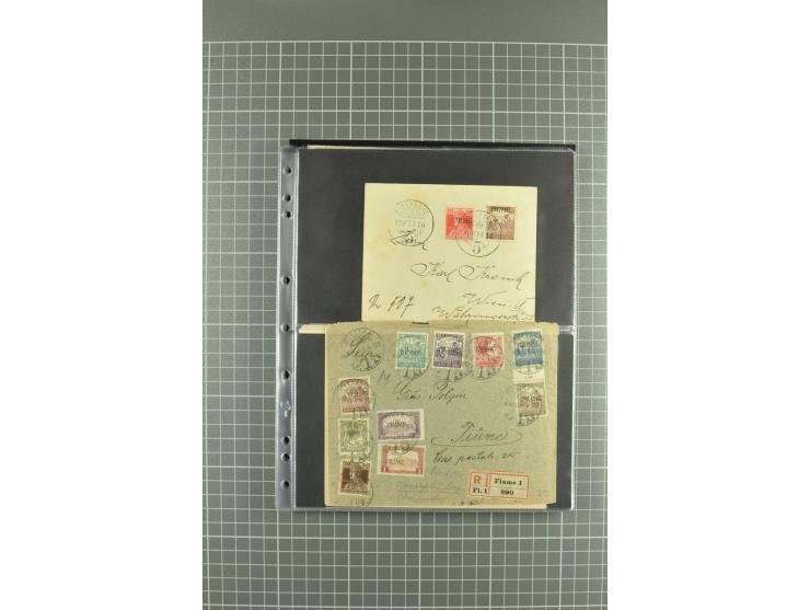 1919/24, Posten Briefe, Karten und Ganzsachen, teils philatelistisch aber auch Reco und Zensur, dazu etwas Vor- und Nachläufe