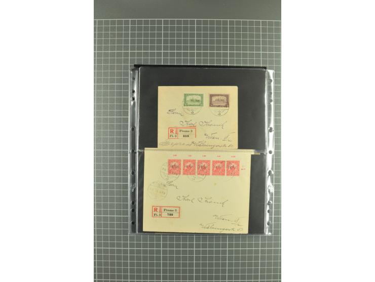 1919/24, Posten Briefe, Karten und Ganzsachen, teils philatelistisch aber auch Reco und Zensur, dazu etwas Vor- und Nachläufe