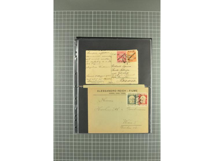 1919/24, Posten Briefe, Karten und Ganzsachen, teils philatelistisch aber auch Reco und Zensur, dazu etwas Vor- und Nachläufe