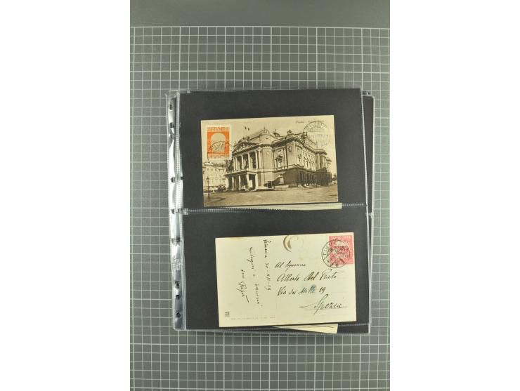 1919/24, Posten Briefe, Karten und Ganzsachen, teils philatelistisch aber auch Reco und Zensur, dazu etwas Vor- und Nachläufe