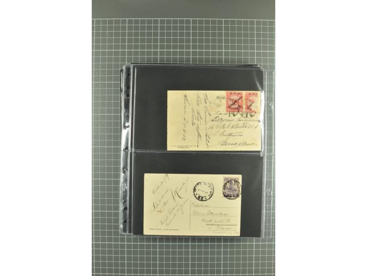1919/24, Posten Briefe, Karten und Ganzsachen, teils philatelistisch aber auch Reco und Zensur, dazu etwas Vor- und Nachläufe