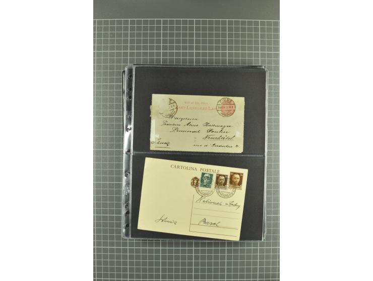 1919/24, Posten Briefe, Karten und Ganzsachen, teils philatelistisch aber auch Reco und Zensur, dazu etwas Vor- und Nachläufe