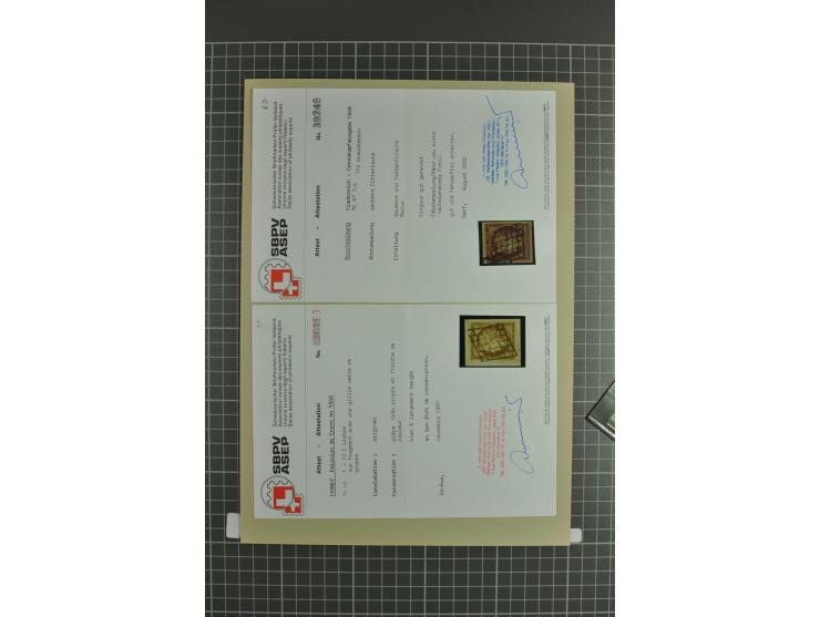 1849/2001, postfrische, ungebrauchte und gestempelte sehr umfangreiche Sammlung mit u.a. Mi.-Nr. 4K (rep.), 7 (2), 17, G8F, 9