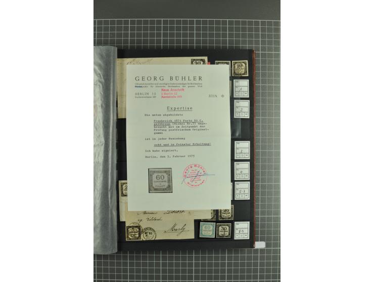 1849/2001, postfrische, ungebrauchte und gestempelte sehr umfangreiche Sammlung mit u.a. Mi.-Nr. 4K (rep.), 7 (2), 17, G8F, 9