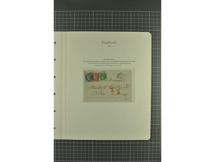 1849/1900, überwiegend gestempelte Sammlung mit u.a. Mi.-Nr. 7 (2), 32, Porto und 22 Briefen mit u.a. Mi.-Nr. 16 (4er-Block) 