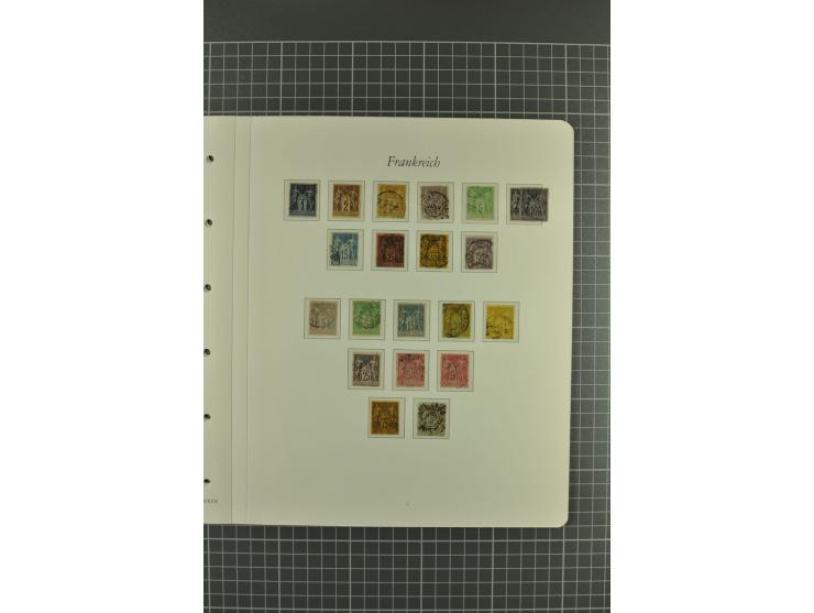 1849/1900, überwiegend gestempelte Sammlung mit u.a. Mi.-Nr. 7 (2), 32, Porto und 22 Briefen mit u.a. Mi.-Nr. 16 (4er-Block) 
